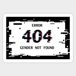 Error 404 gender not found Sticker